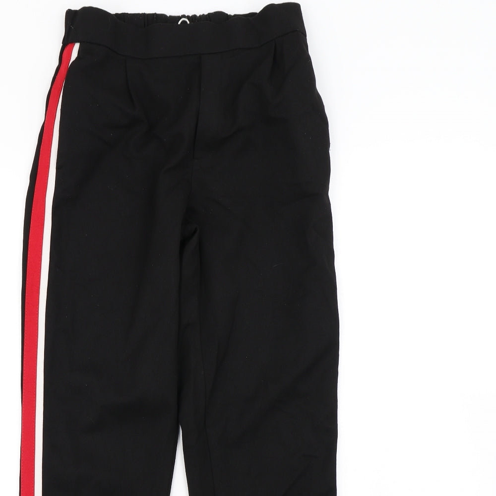Womens UK Size XS Zara Regular Fit  Black Trousers