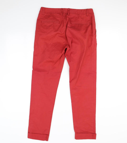 River Island Womens Red   Straight Jeans Size 30 in L30 in