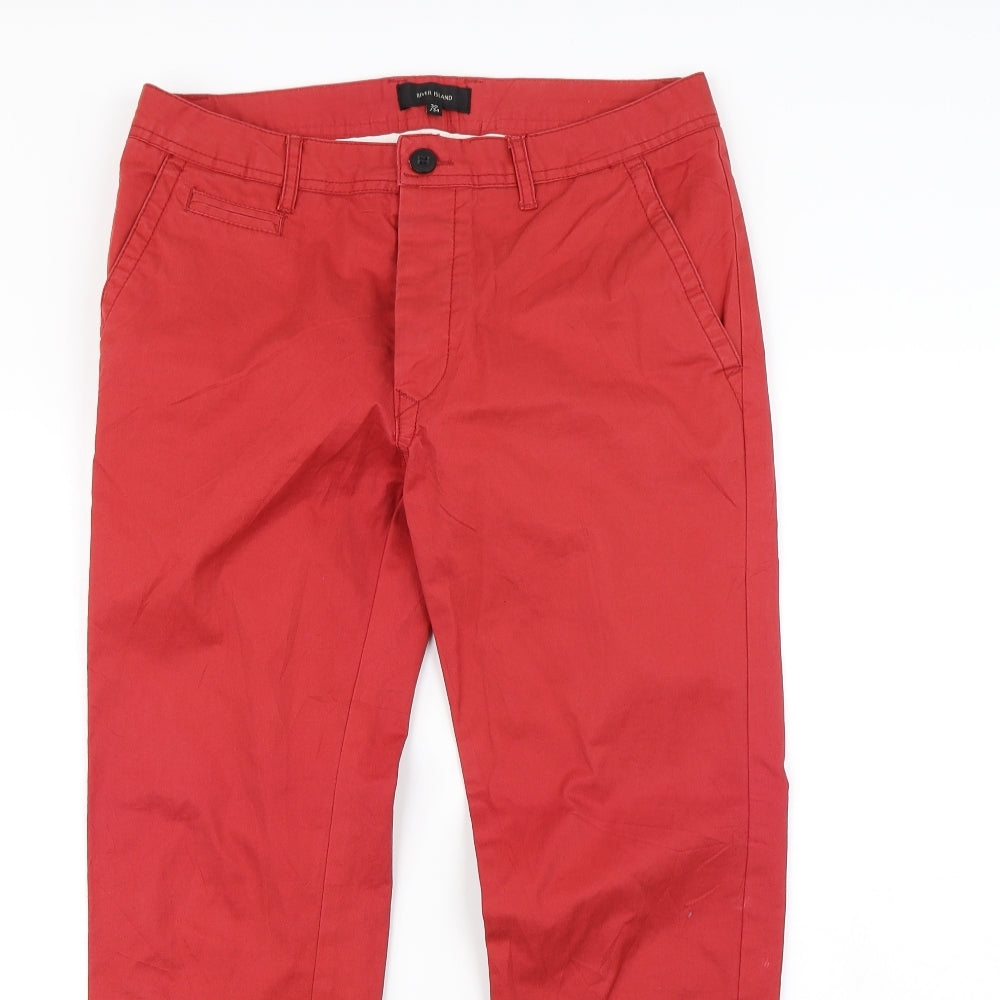 River Island Womens Red   Straight Jeans Size 30 in L30 in
