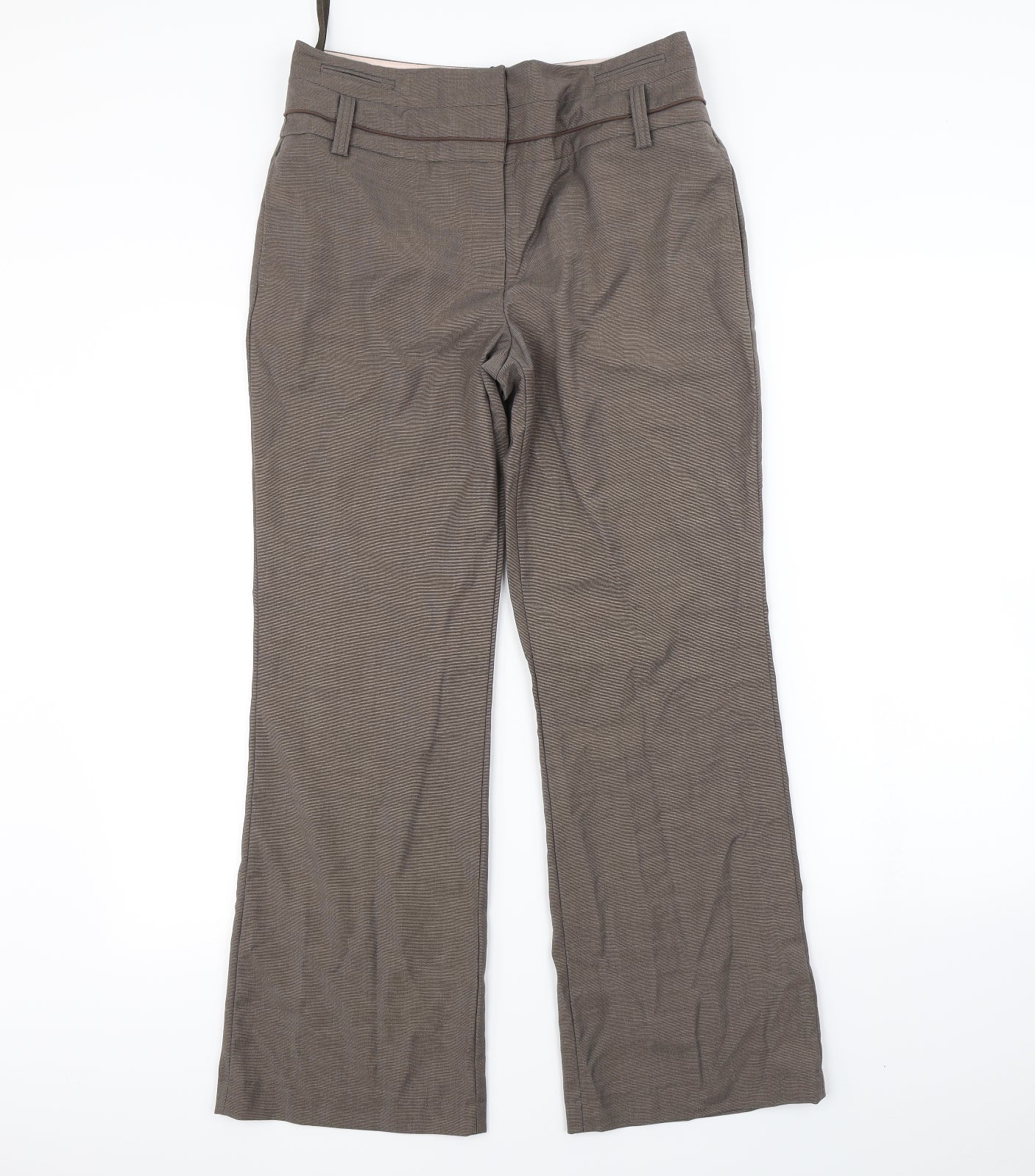 Womens UK Size 10 NEXT Regular Fit Dress Pants Brown Trousers