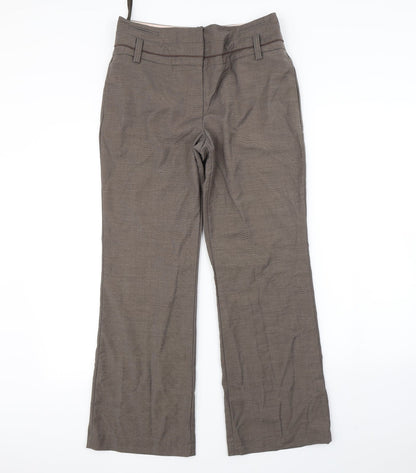 Womens UK Size 10 NEXT Regular Fit Dress Pants Brown Trousers