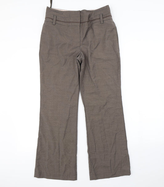 Womens UK Size 10 NEXT Regular Fit Dress Pants Brown Trousers