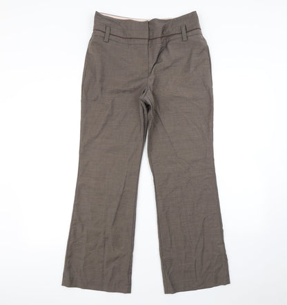 Womens UK Size 10 NEXT Regular Fit Dress Pants Brown Trousers