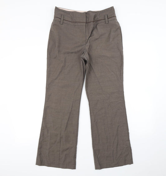 Womens UK Size 10 NEXT Regular Fit Dress Pants Brown Trousers