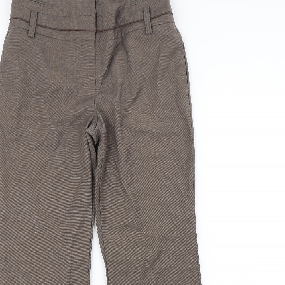 Womens UK Size 10 NEXT Regular Fit Dress Pants Brown Trousers