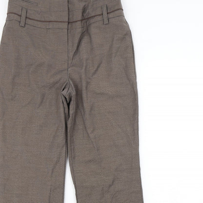 Womens UK Size 10 NEXT Regular Fit Dress Pants Brown Trousers