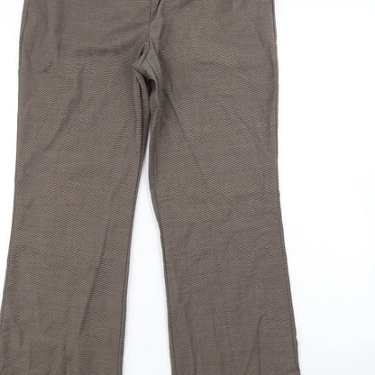 Womens UK Size 10 NEXT Regular Fit Dress Pants Brown Trousers