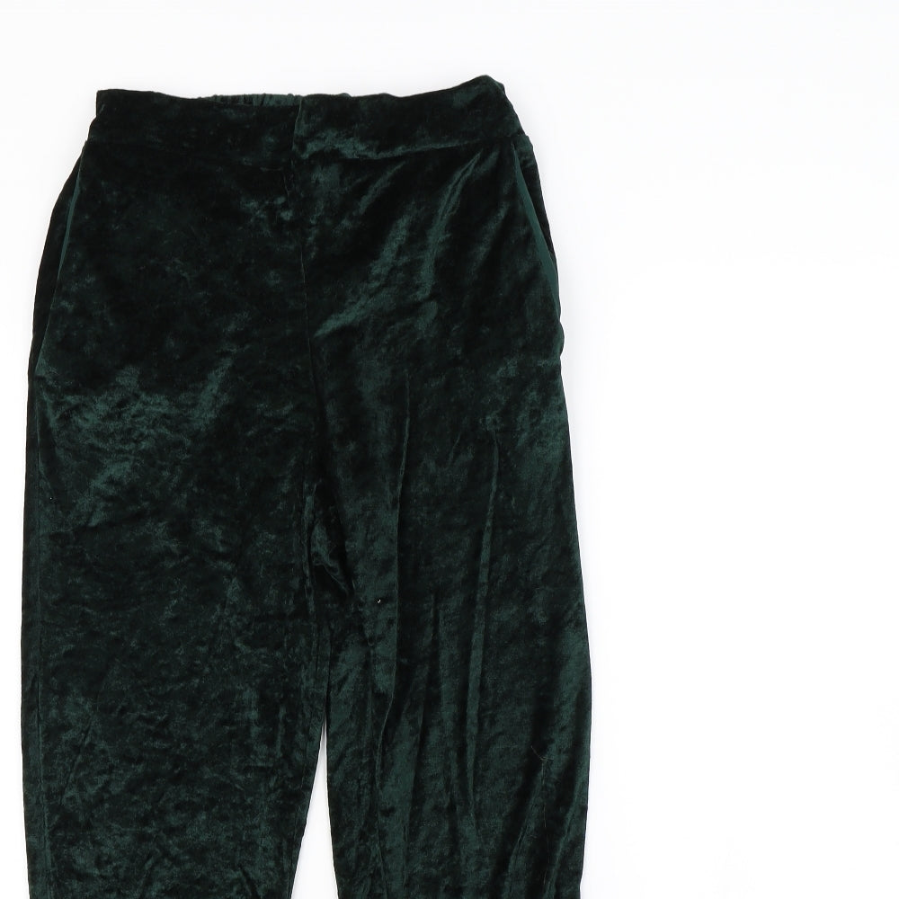 Womens UK Size 6 H&M Regular Fit  Green Trousers