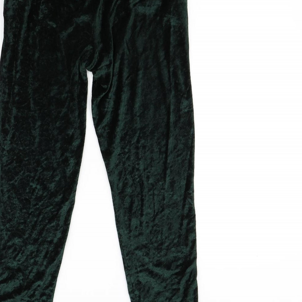 Womens UK Size 6 H&M Regular Fit  Green Trousers