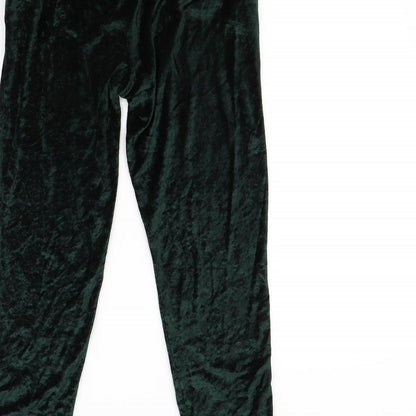 Womens UK Size 6 H&M Regular Fit  Green Trousers