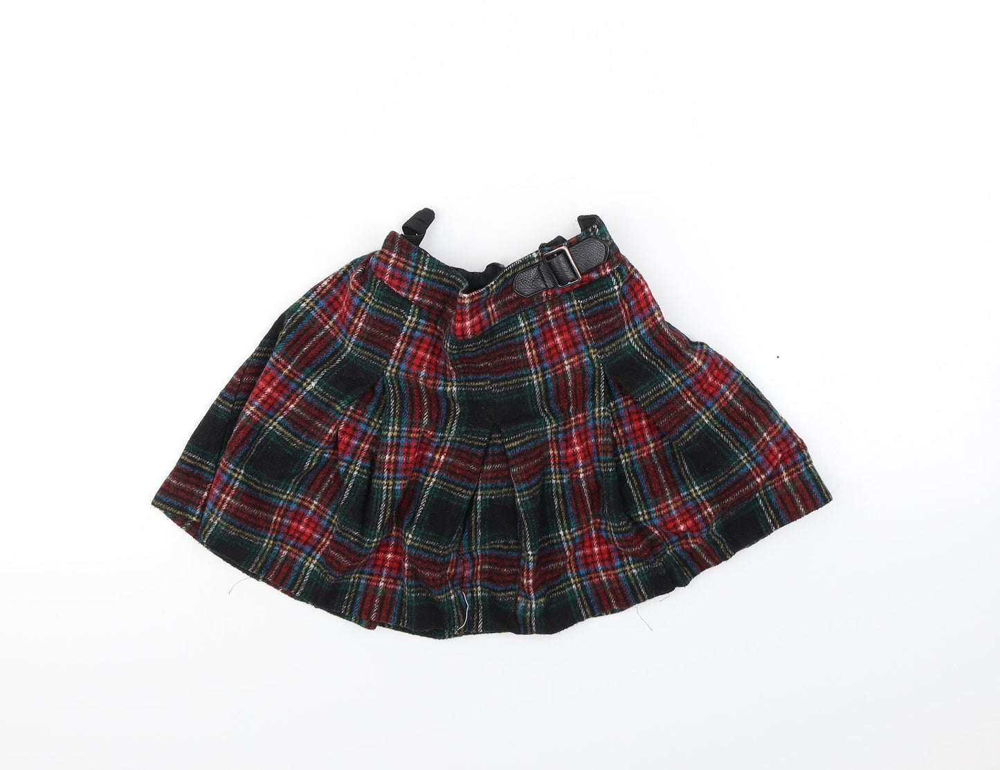 NEXT Girls Multicoloured Check  Flare Skirt Size 8 Years