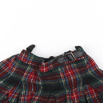 NEXT Girls Multicoloured Check  Flare Skirt Size 8 Years