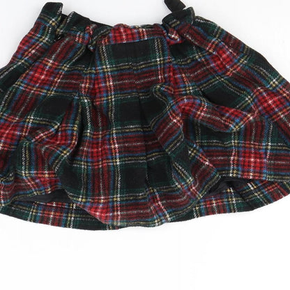 NEXT Girls Multicoloured Check  Flare Skirt Size 8 Years