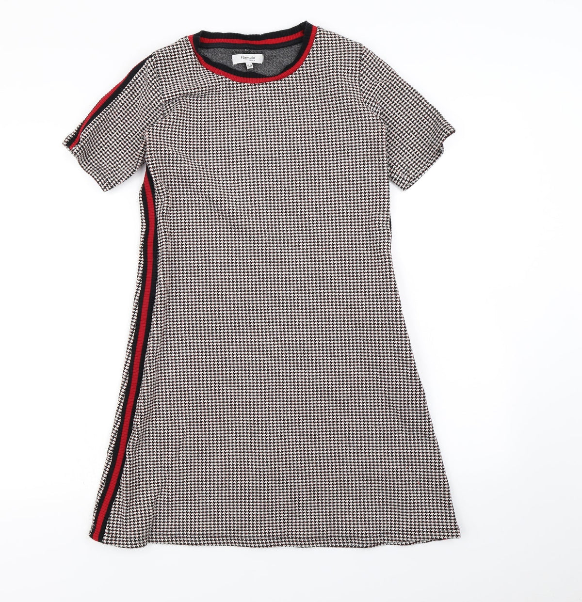 Formula Womens Black Herringbone  Mini  Size 10