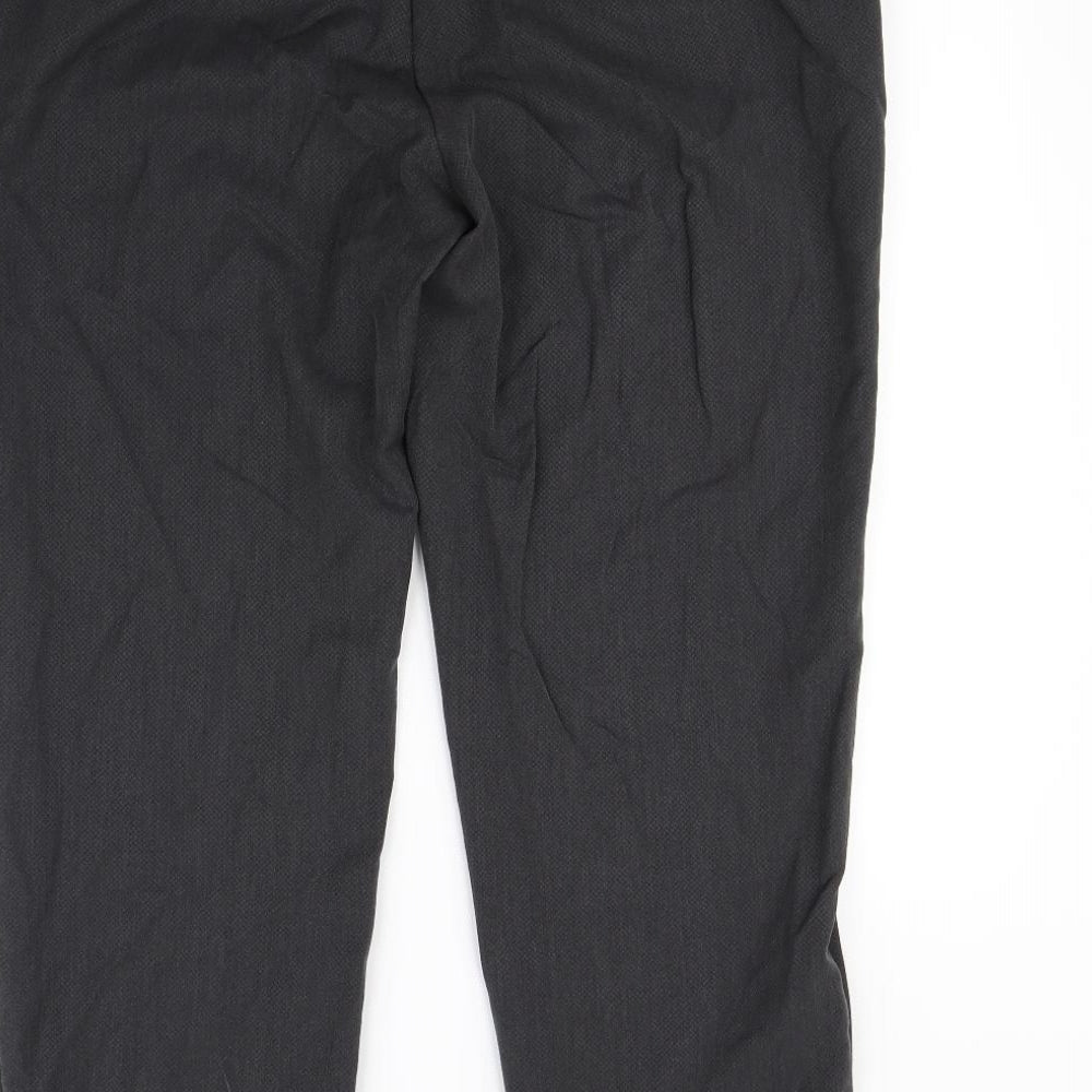 Womens UK Size 18 m&S Regular Fit Dress Pants Grey Trousers
