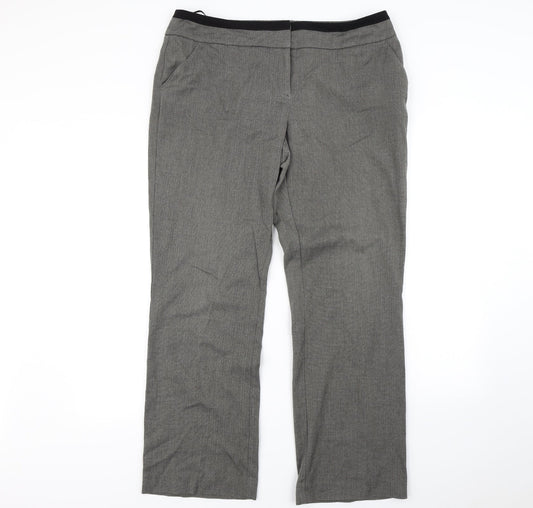 Autonomy Womens Grey   Dress Pants Trousers Size 16 L30 in