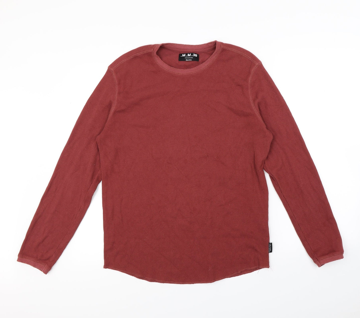 Bershka Mens Red   Pullover Jumper Size M