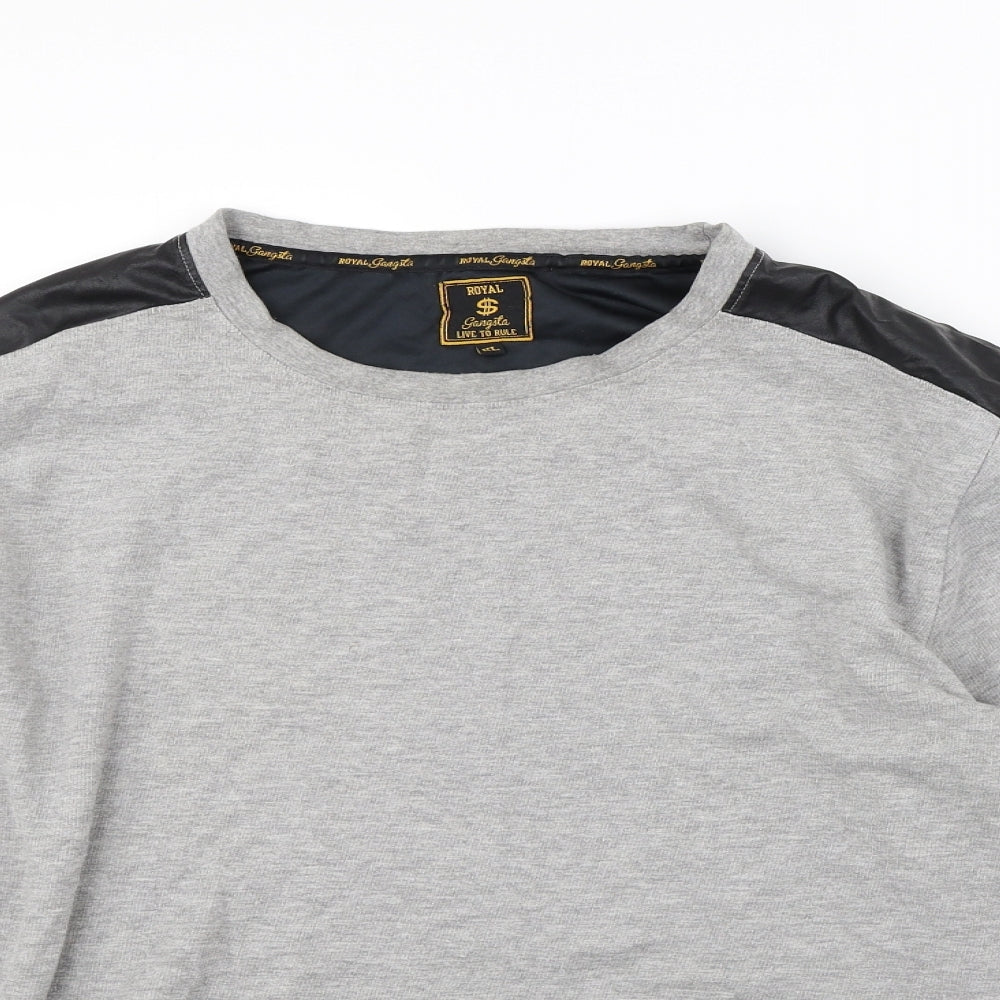 Royal Gangsta Mens Grey   Pullover Jumper Size XL