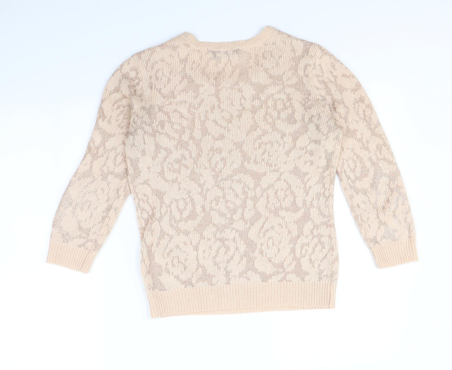Dorothy Perkins Womens Pink Floral  Pullover Jumper Size 10