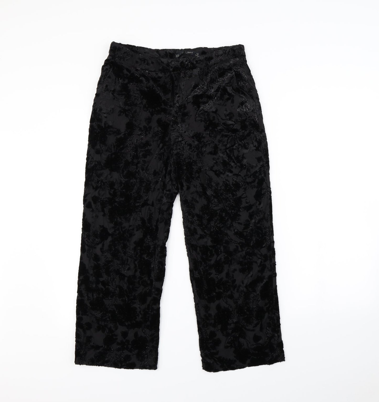 Womens UK Size M Zara Regular Fit  Black Trousers