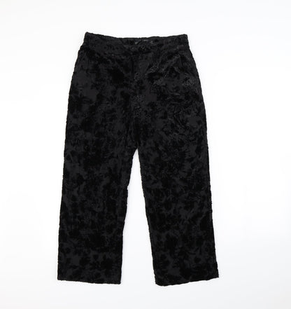 Womens UK Size M Zara Regular Fit  Black Trousers