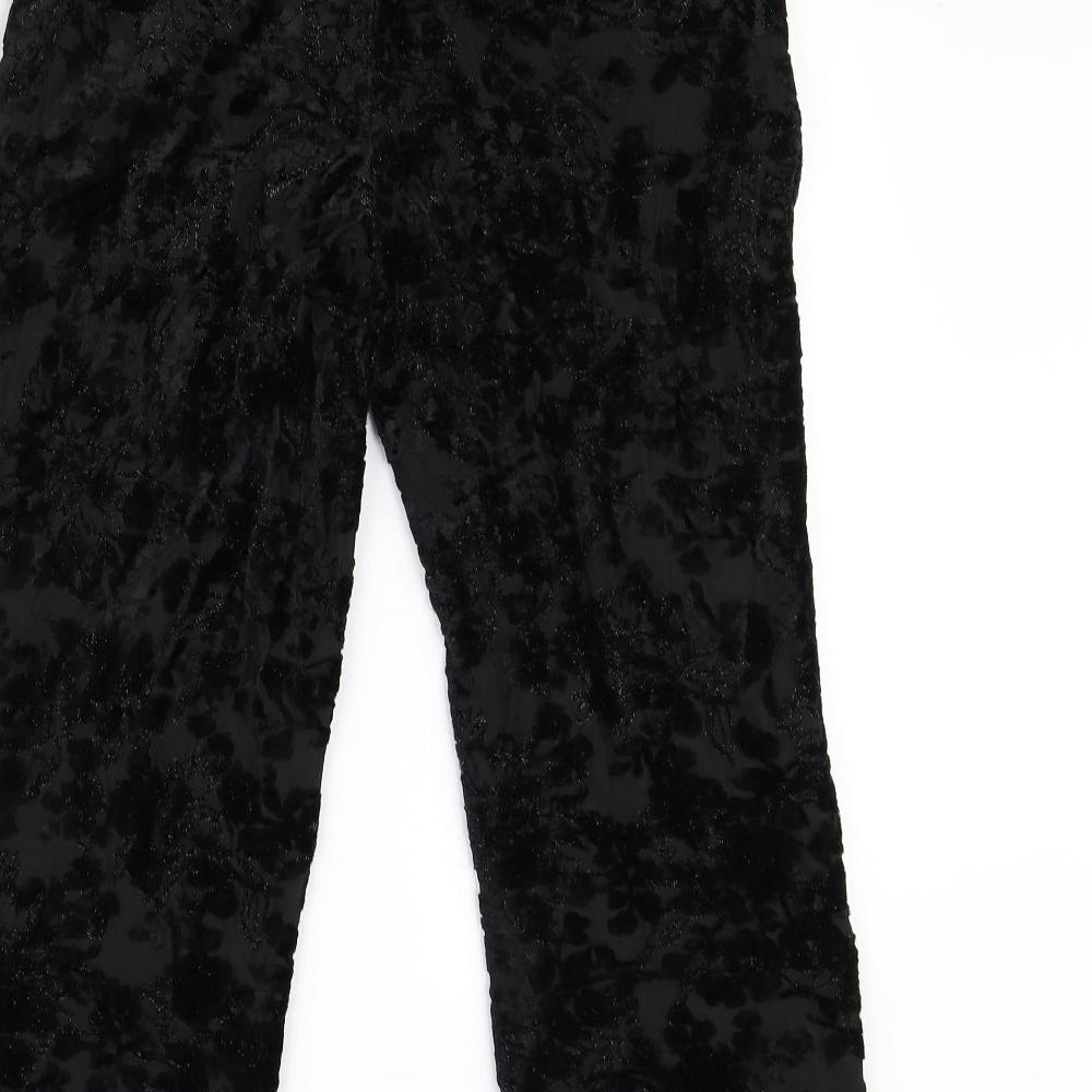 Womens UK Size M Zara Regular Fit  Black Trousers