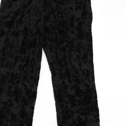 Womens UK Size M Zara Regular Fit  Black Trousers