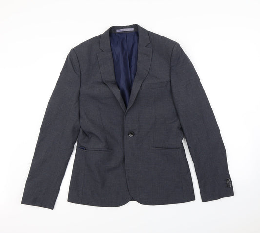 Mens UK Size S Preworn Regular Blue Suit Jacket