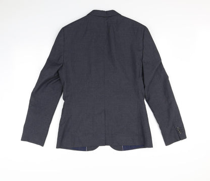 Mens UK Size S Preworn Regular Blue Suit Jacket