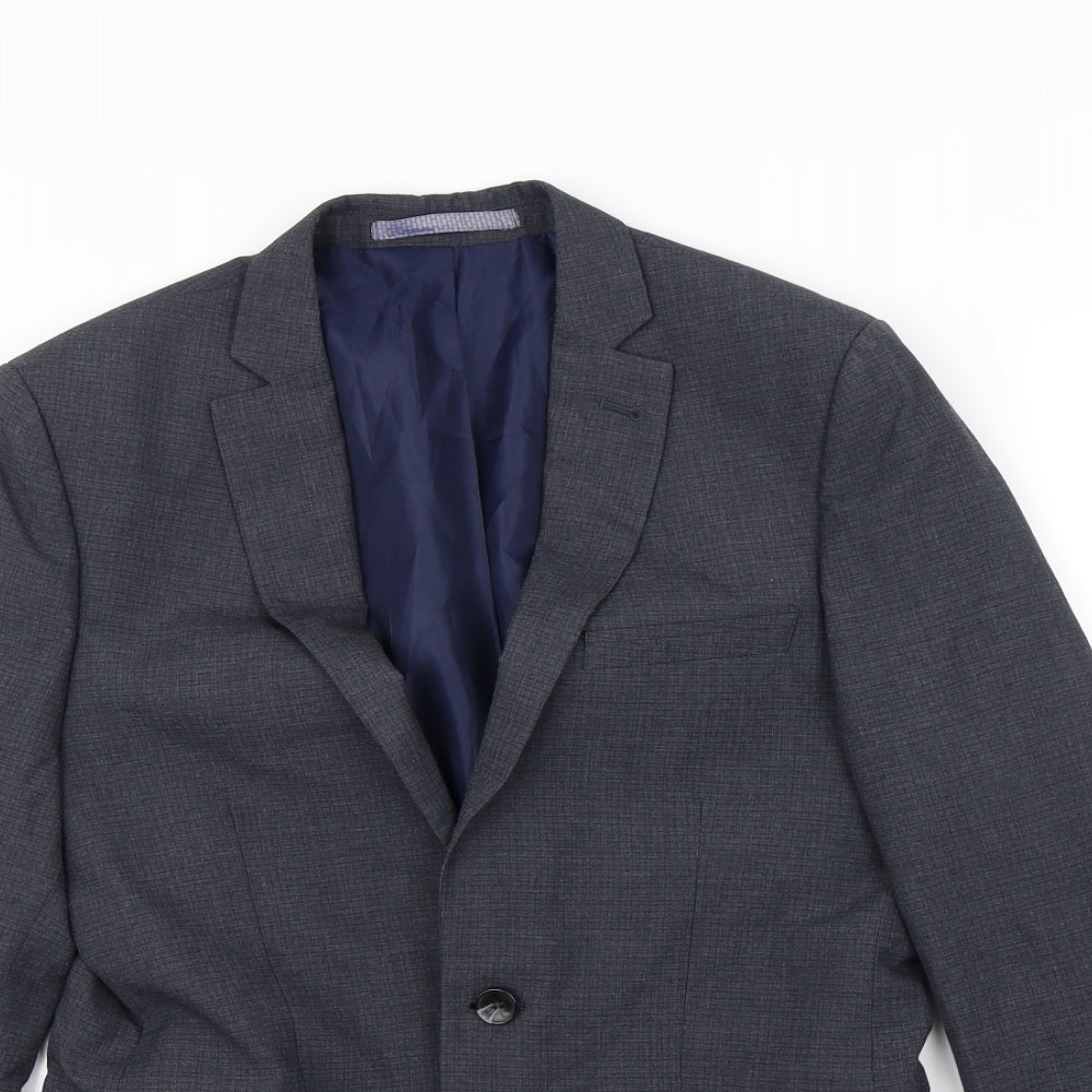Mens UK Size S Preworn Regular Blue Suit Jacket