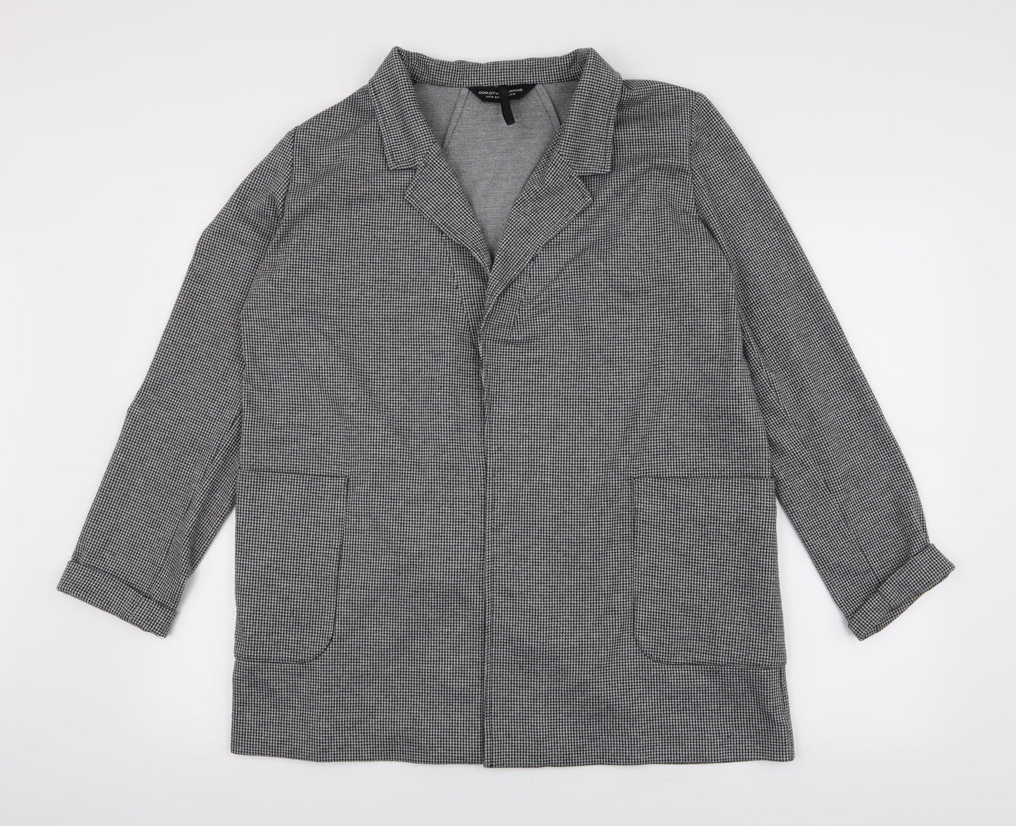 Peacocks Womens Grey   Overcoat Blazer Size 14