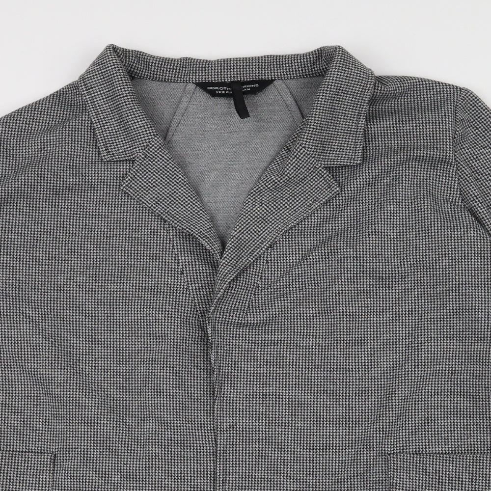 Peacocks Womens Grey   Overcoat Blazer Size 14