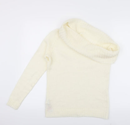 VILA Womens White   Pullover Jumper Size S