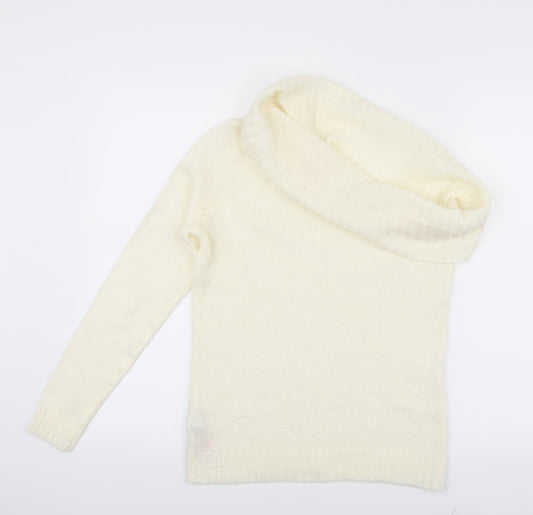 VILA Womens White   Pullover Jumper Size S