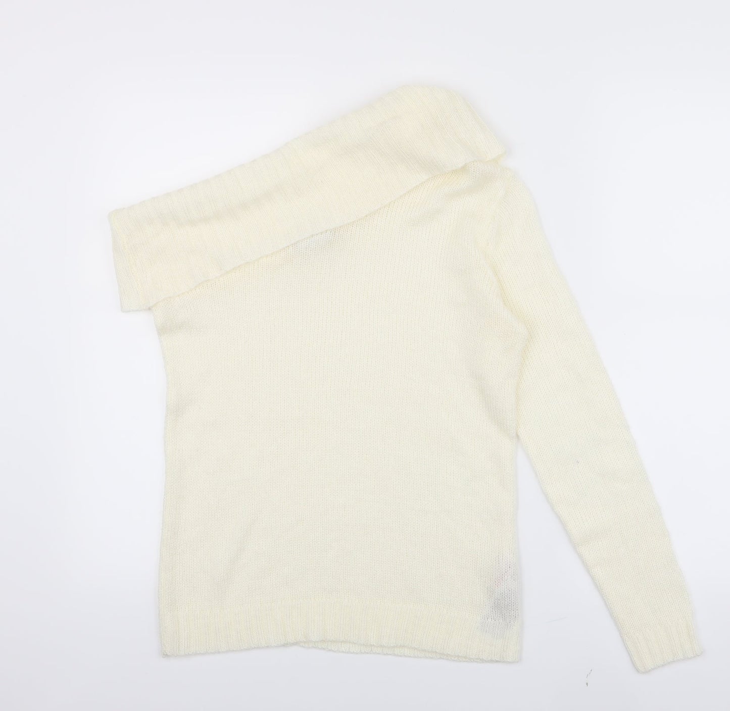VILA Womens White   Pullover Jumper Size S