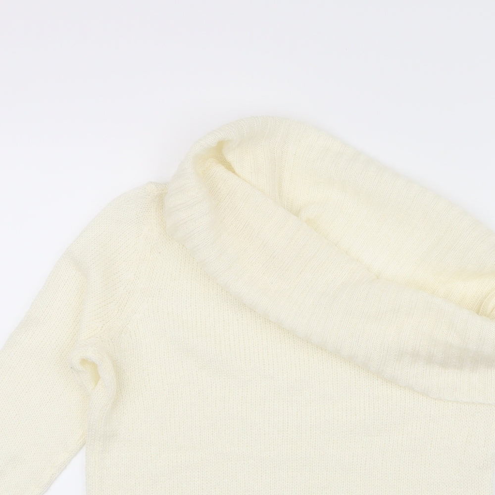 VILA Womens White   Pullover Jumper Size S