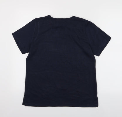 SM CASUAL Womens Blue   Pullover Jumper Size S