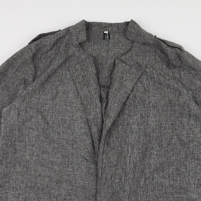 My Dress Room Womens Grey   Cardigan Jumper Size S