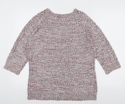 DAVID EMANUEL Womens Pink   Pullover Jumper Size M