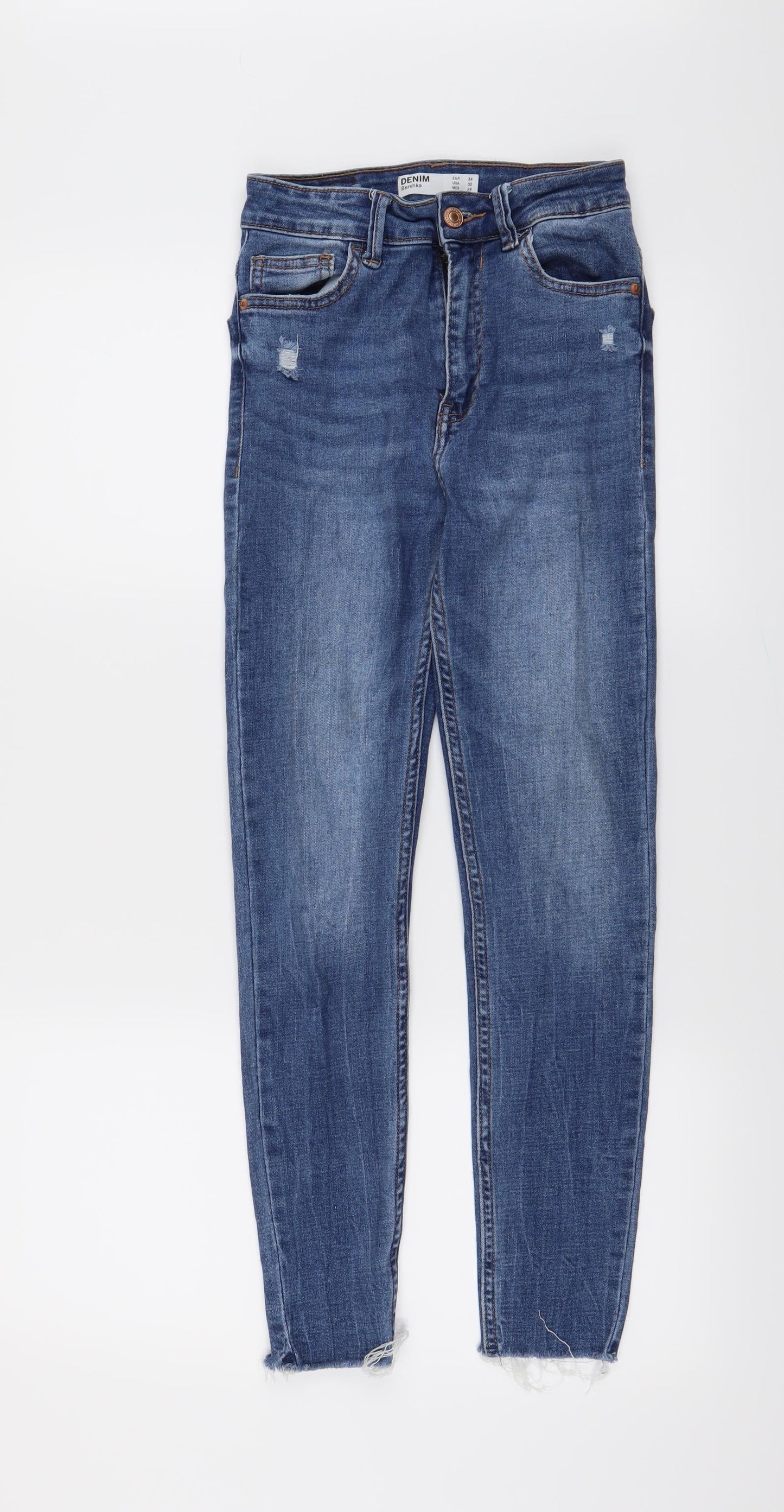 Bershka Womens Blue   Skinny Jeans Size 4 L25 in