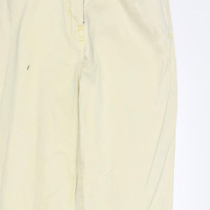 NEXT Womens Yellow  Denim Skinny Jeans Size 12 L29 in