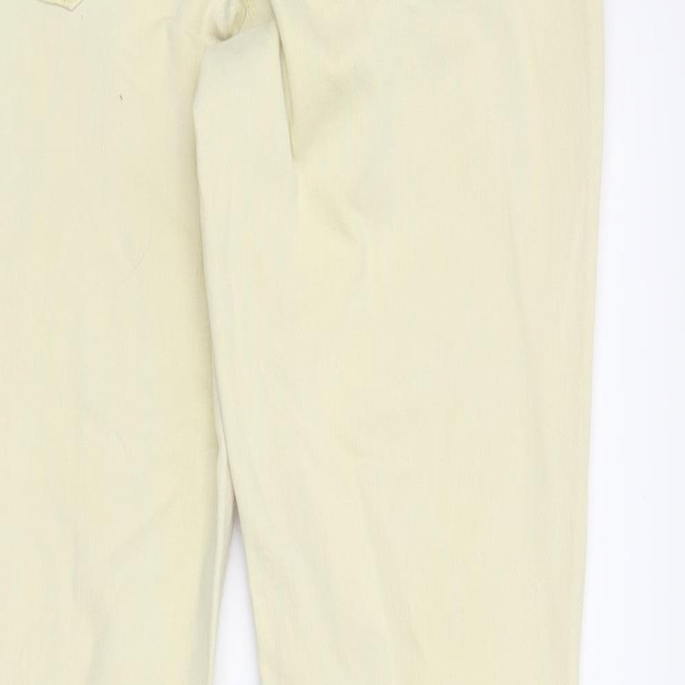 NEXT Womens Yellow  Denim Skinny Jeans Size 12 L29 in