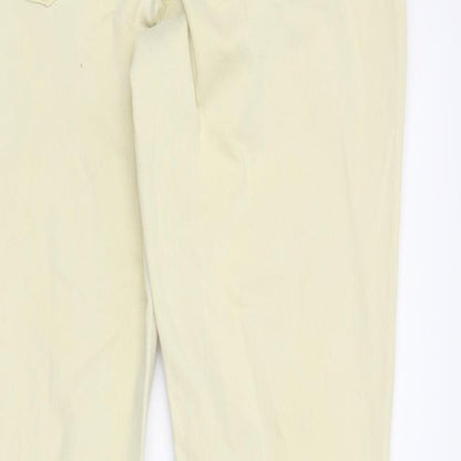NEXT Womens Yellow  Denim Skinny Jeans Size 12 L29 in