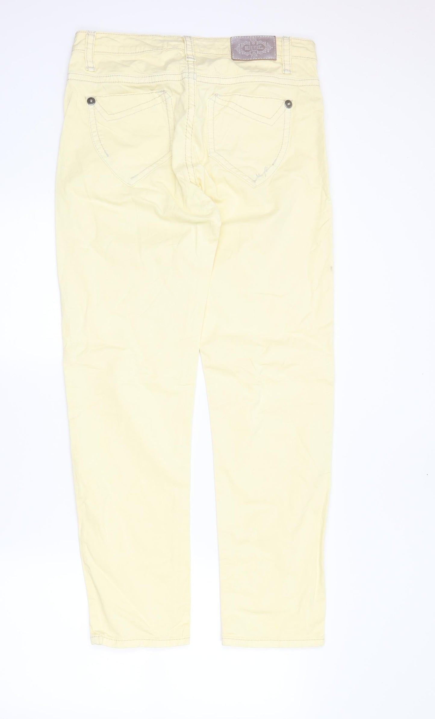Blue Fire Womens Yellow   Skinny Jeans Size 12 L29 in