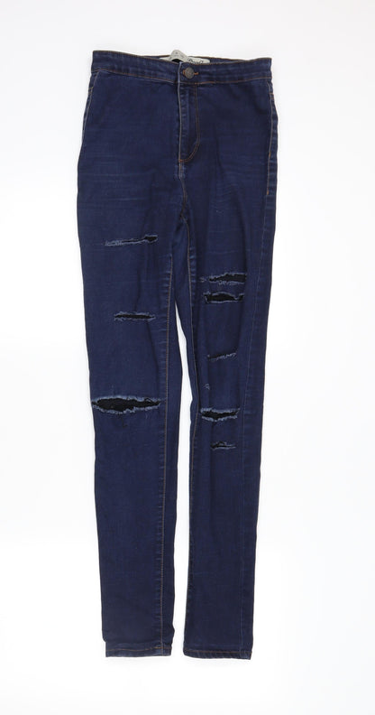Womens UK Size 8 denimCo Regular Fit Skinny Blue Jeans