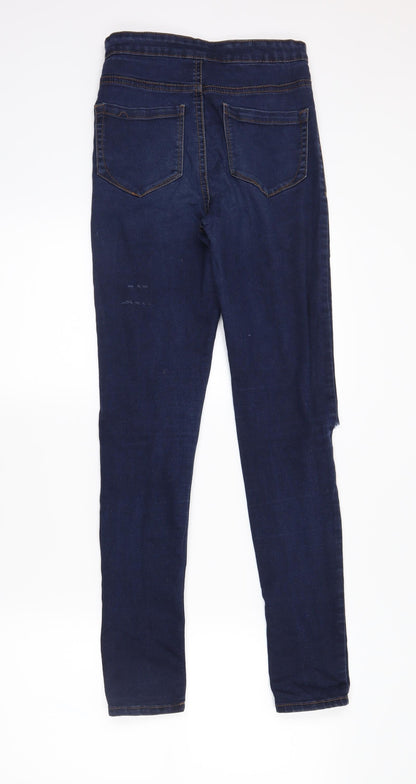 Womens UK Size 8 denimCo Regular Fit Skinny Blue Jeans