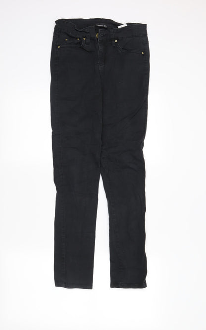 Womens UK Size 8 Janina Regular Fit Skinny Black Jeans