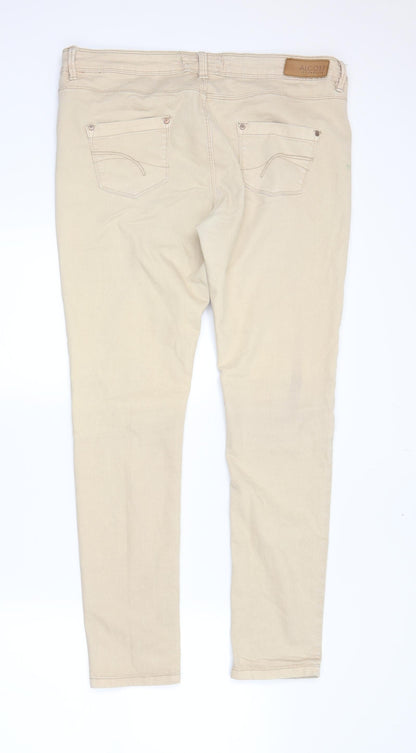 alcott Womens Beige   Skinny Jeans Size 38 in L29 in