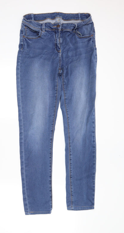 Womens UK Size 12 Preworn Regular Fit Skinny Blue Jeans