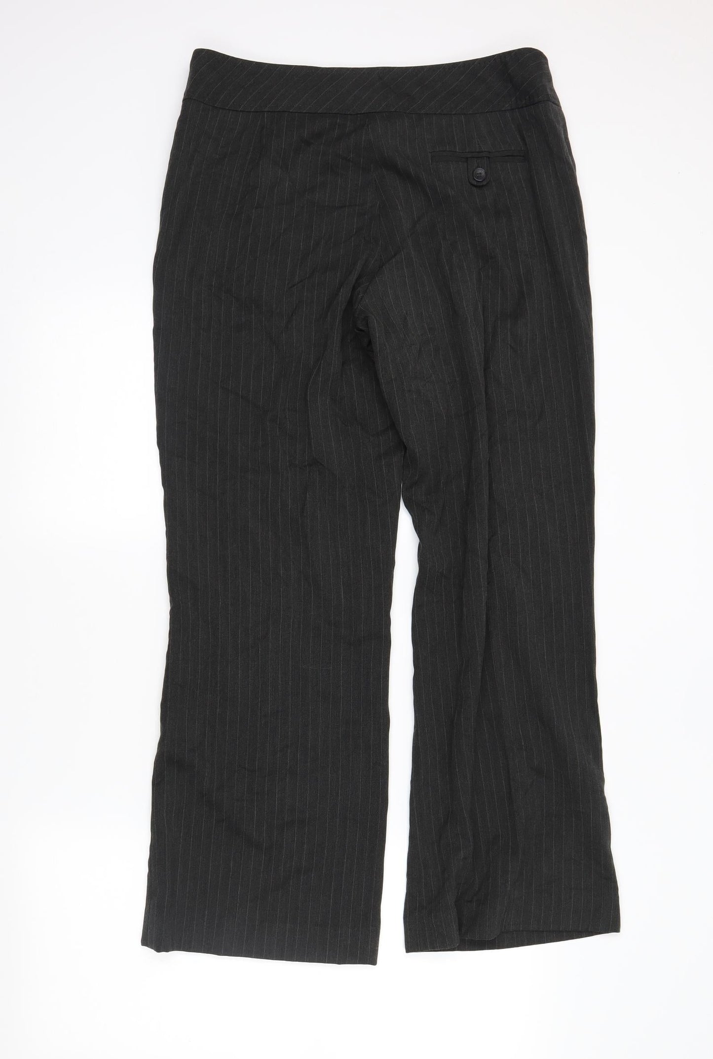 Womens UK Size 12 Debenhams Regular Fit  Grey Trousers